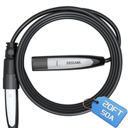 SEGUMA front view of NACS extension cable showing robust connector and benefit of durable charging