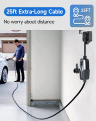 SEGUMA J1772 plug detail demonstrating secure connection and compatibility benefit