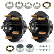 SEHNSUCHT front view of hub pair showing bolt pattern and finish, durable protection