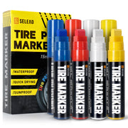 SELEAD front packaging showing 8-pack and color variety benefits long-lasting marking