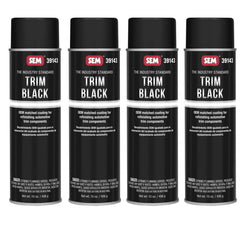 SEM sprayed vehicle trim showing restored satin black appearance and improved curb appeal