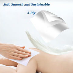 SEMBEM close-up of 3-ply texture highlighting softness and absorbency