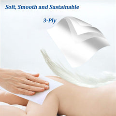 SEMBEM refill bags fanned out showing 210 tissues convenience