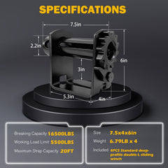 SENKEYFE close-up of drum and mandrel demonstrating secure webbing storage