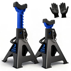 SENKEYFE front view of pair showing stability and bright blue finish