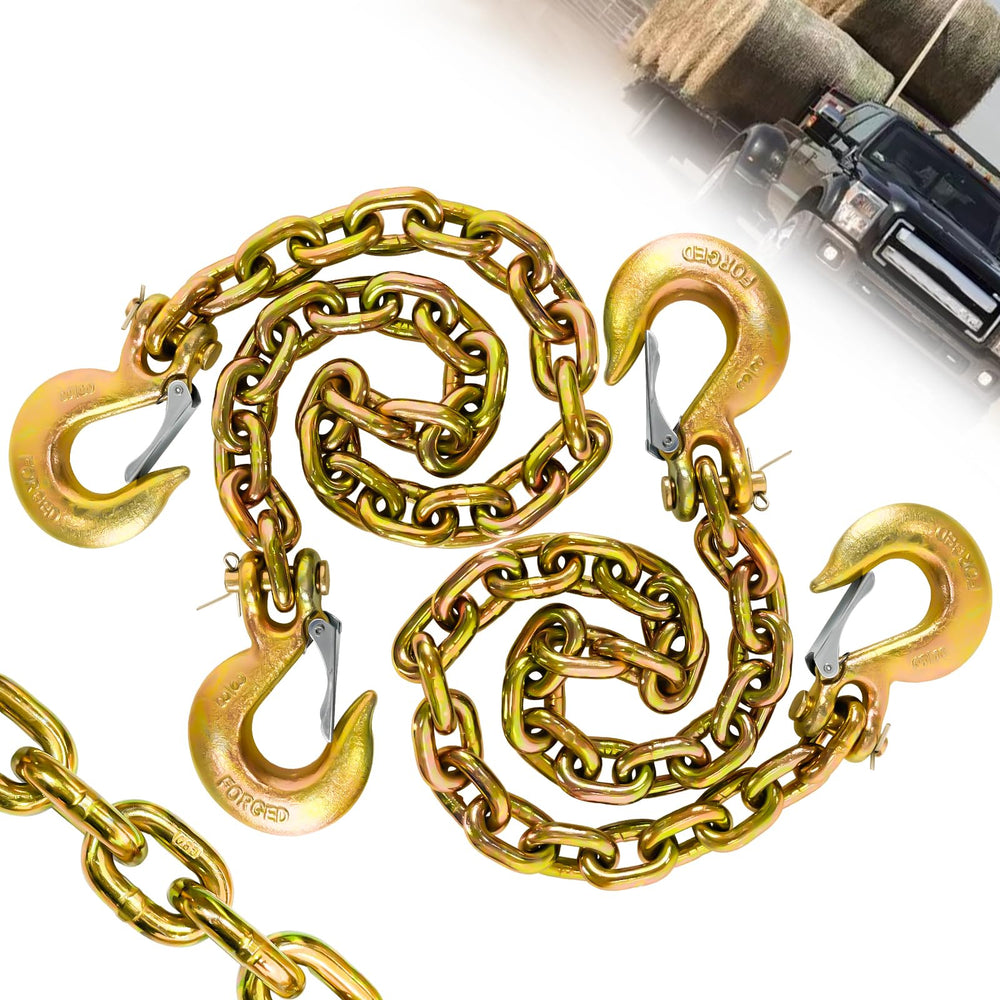 SENKEYFE front view of packaged G80 chains showing completeness and strength