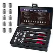 SENNMONN front kit layout showing all tools and ten inserts for complete repairs