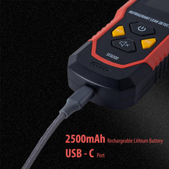 SENSYX color LCD showing live ppm and bar graph for accurate pinpointing