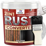 SENVEN front 35 oz container showing product label and black finish benefit