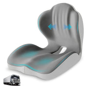 Serdyes front view of cushion showing L-shaped profile and universal fit benefit