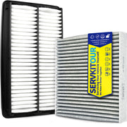SERVKITOUR front packaging showing both engine and cabin filters and contents