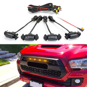 SEVEN SPARTA front packaging showing four amber grille lights and benefits