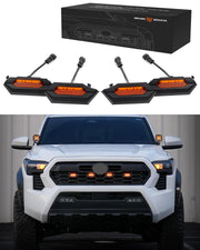 SEVEN SPARTA front view installed on Tacoma showing improved visibility