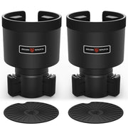 SEVEN SPARTA front view showing stable wide-bottle support and spill prevention
