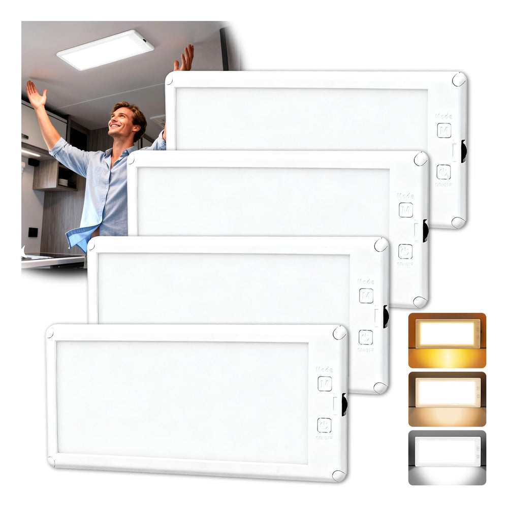 SFNN front packaging showing four 12" LED panels and benefits
