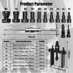 SGT SUPER GARAGE TOOLS slide hammer and T-handle close-up for controlled extraction