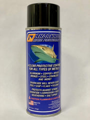 Sharkhide aerosol can front view showing label and size, protects metal surfaces