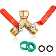 SheeChung brass splitter front view showing durable body and easy two-way control