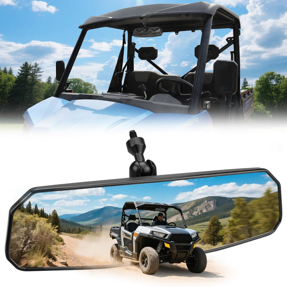 SHEJISI front-facing mirror showing wide clear view benefit