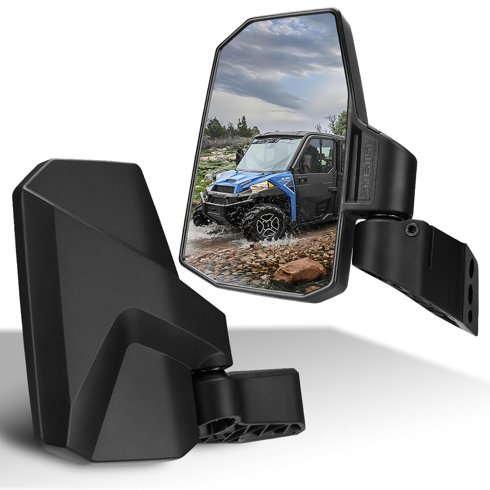 SHEJISI front view mirror showing polished face and fit benefit