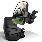 SHEJISI front packaging showing two UTV side mirrors and included hardware for easy installation