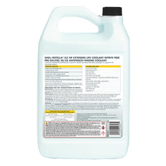 Shell Rotella label close-up highlighting OAT formula and specification benefits