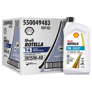 Shell Rotella front packaging showing clear product identity and easy storage benefit