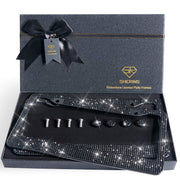 Shering front packaging showing black rhinestone frame and protective felt lining