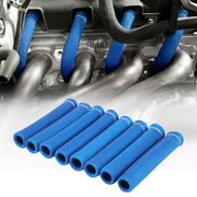 SHINEHOME front packaging showing eight blue heat sleeves, protective benefit