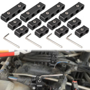 SHINEHOME front view of spark plug wire holder kit showing components and packaging benefits