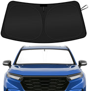 SHINEHOME front view showing full windshield coverage and protection