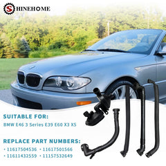SHINEHOME view of hose texture and molded connection ends for secure sealing