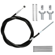 SHIQINHA front packaging showing complete TRX350 brake cable kit and benefits
