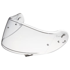 SHOEI Neotec II CNS-3 front installed visor showing clear wide view and improved visibility