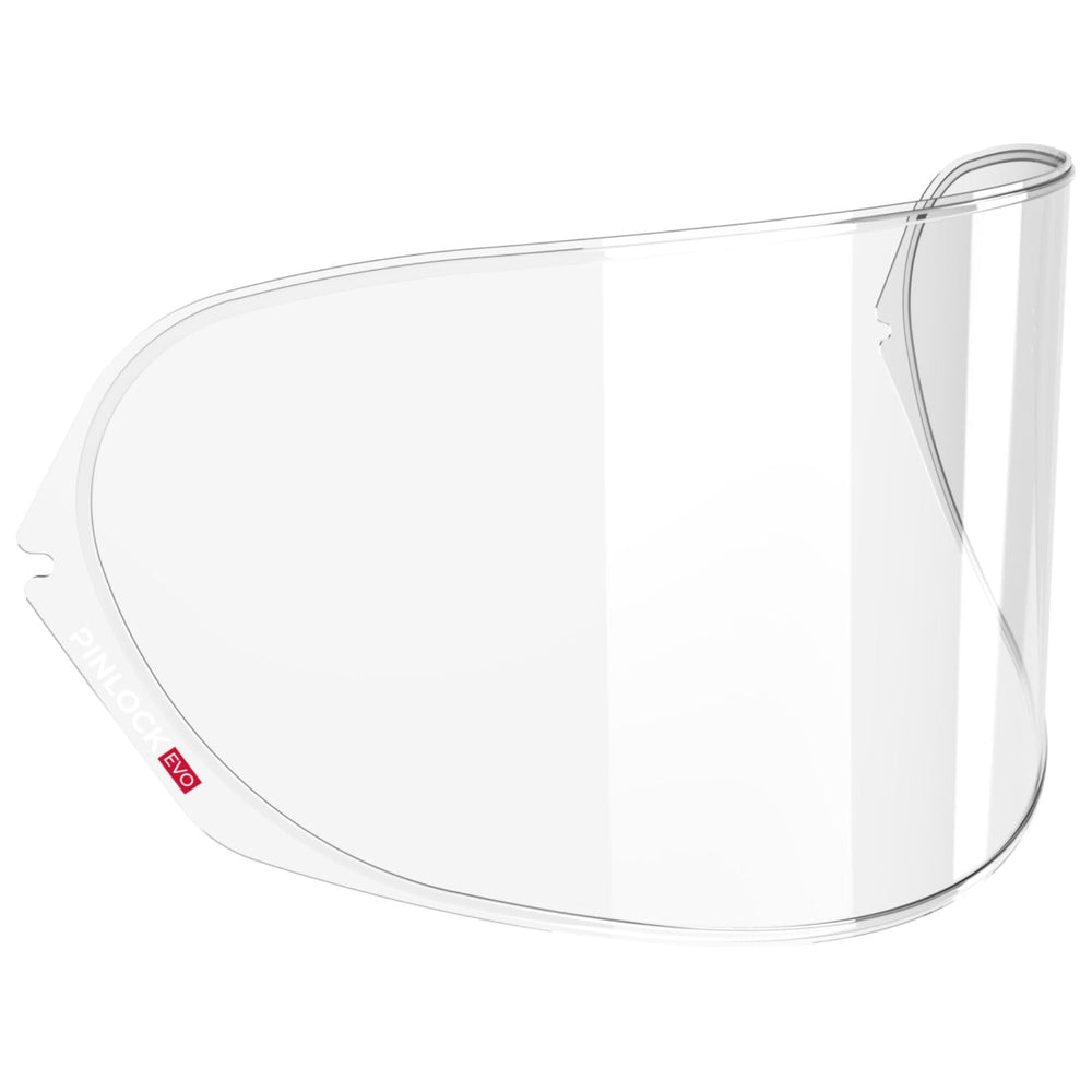 Shoei Pinlock EVO front view showing clear insert and improved visibility