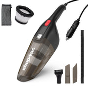 Shop-Vac front view showing handheld design and power button for quick cleaning