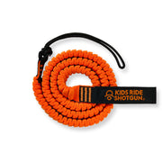 SHOTGUN tow rope front view showing bright orange cord for safer visibility