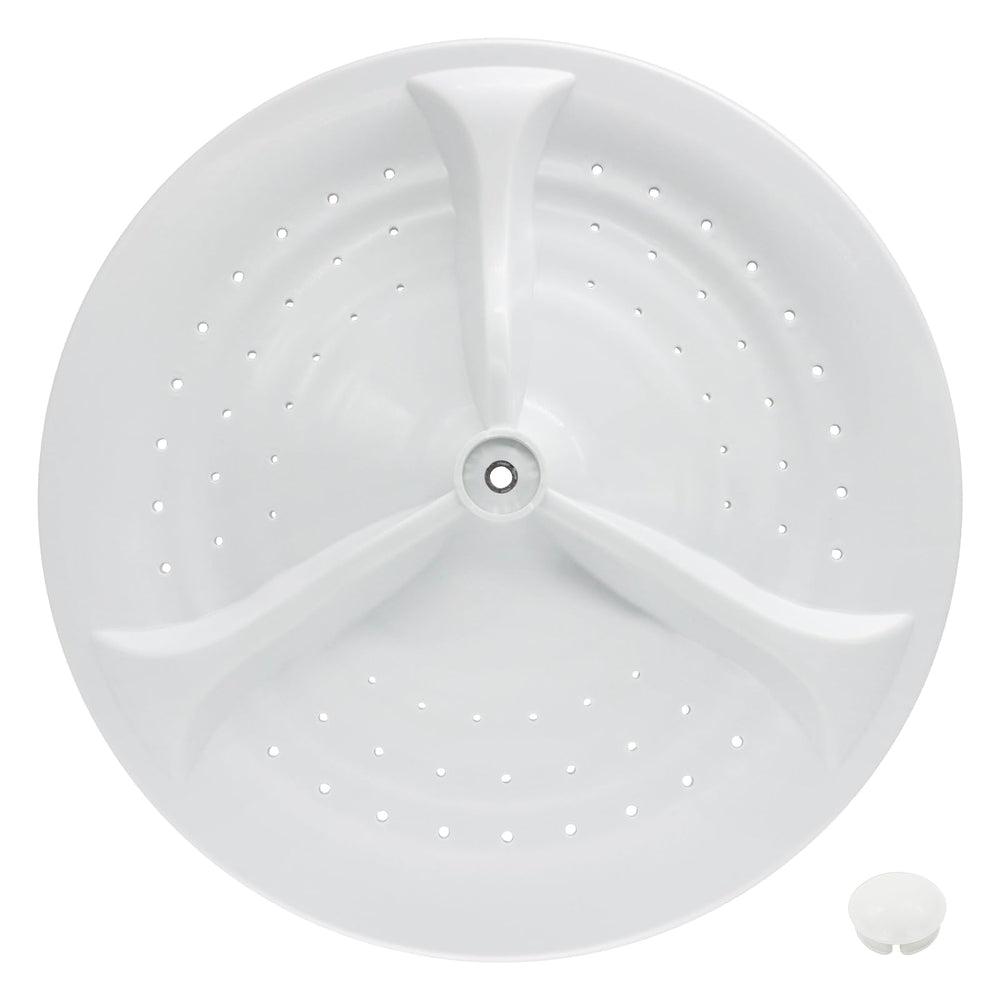 showingo washplate front view showing fit and sturdy construction benefit: reliable replacement
