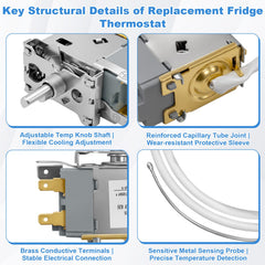 showingo detailed thermostat wiring connector, enables quick plug-and-play replacement