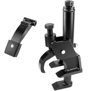 Siapupy front view clamped on rim showing secure grip and efficient bead breaking