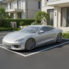 Sibba car covered side profile showing quick coverage benefit