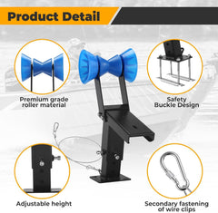 Sidasu layout of included U-bolts and mounting hardware for fast installation