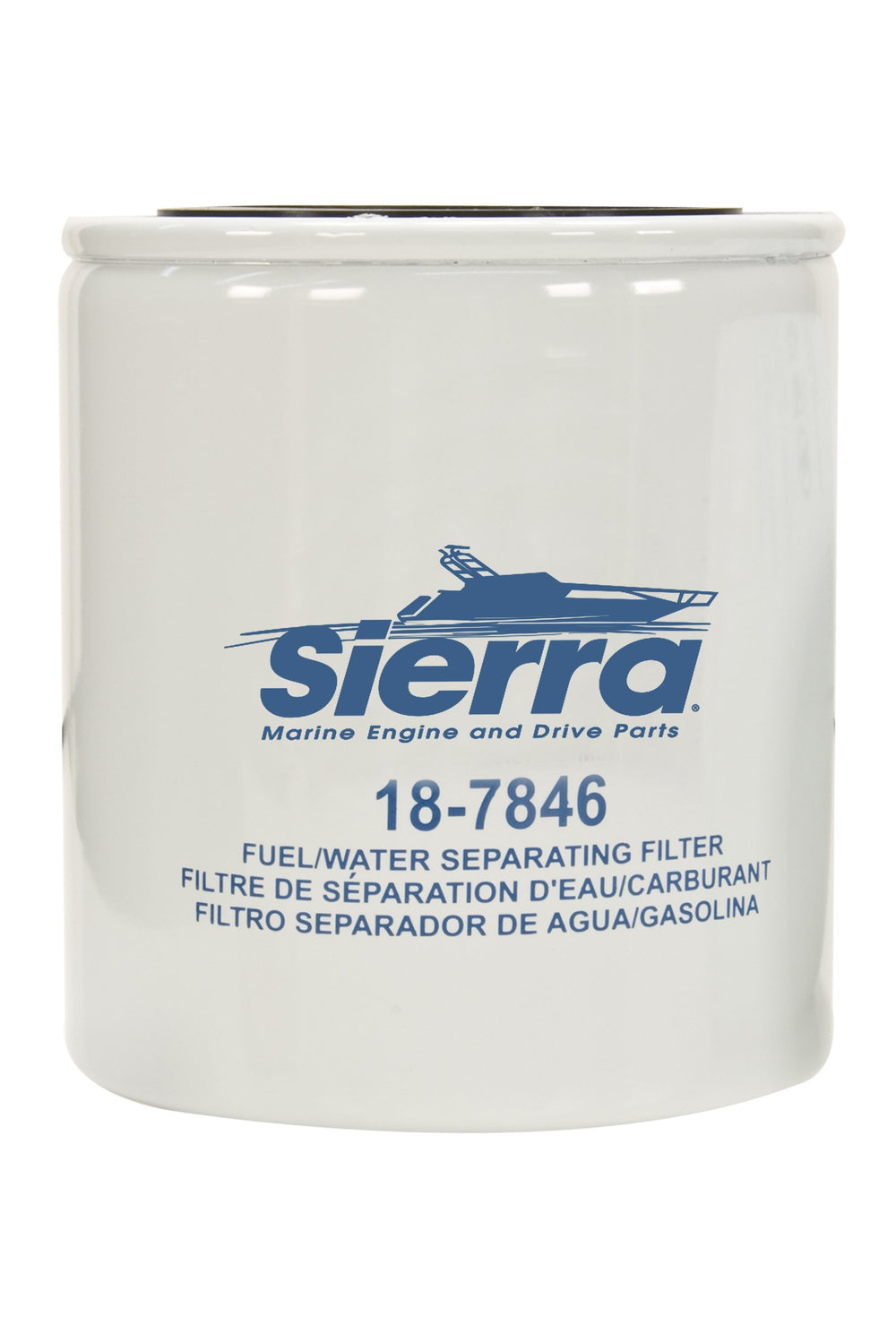 Sierra 18-7846 front view showing compact filter and mounting for reliable replacement