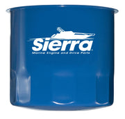 Sierra 23-7800 oil filter front view showing label and white finish for easy identification