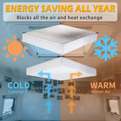 SIKADEER installed skylight cover inside RV reducing drafts and stabilizing temperature