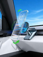 SiLiANK front mount shown mounted on Cybertruck dashboard, secure fit benefit
