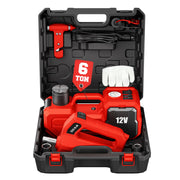 SILVEL front packaging showing complete 6T electric jack kit and components