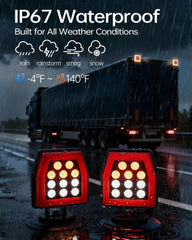 SIMAZO trailer-mounted lights in use improving safety while towing