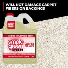 Simple Green applied to upholstery spot to remove stain effectively