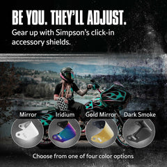 SIMPSON MBGSE gold close-up mirror reflecting light for reduced glare